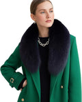 Faux Fur Collar Scarf Stole for Women's Ladies Neck Warmer Winter Fluffy Scarves Wrap Shawl
