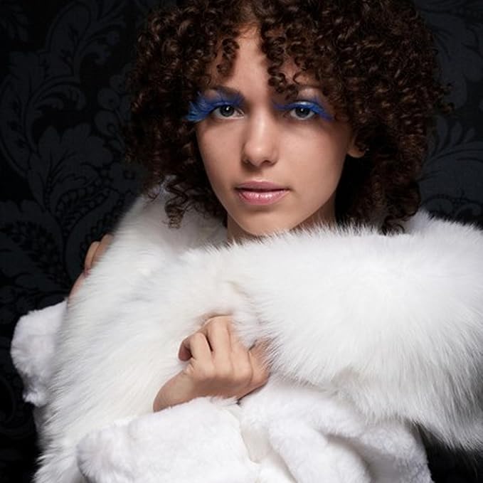 Faux Fur Collar Scarf Stole for Women's Ladies Neck Warmer Winter Fluffy Scarves Wrap Shawl